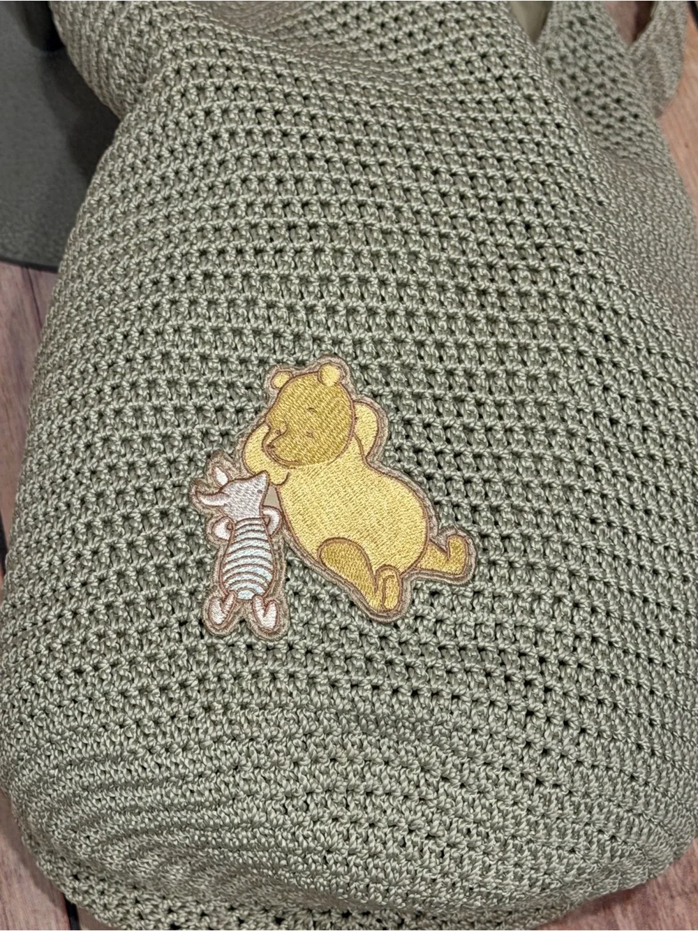 Winnie the Pooh & Piglet Tan Knit Hobo Bag - Disney Store